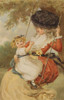 Mother & Child On A Swing Poster Print By Mary Evans Picture Library/Peter & Dawn Cope Collection - Item # VARMEL11066289