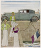 Three Drive To The Sea: Fashionable 1930S Ladies & Their Car Poster Print By Mary Evans Picture Library - Item # VARMEL10129269