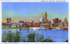 Skyline And Ohio River  Cincinnati  Ohio  Usa Poster Print By Mary Evans / Pharcide - Item # VARMEL11045969