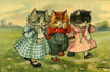 Three Little Kittens  They Lost Their Mittens ... Poster Print By Mary Evans Picture Library/Peter & Dawn Cope Collection - Item # VARMEL10508169