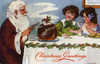 Santa Cuts The Xmas Pudding By Hilda Dix Sandford Poster Print By Mary Evans Picture Library/Peter & Dawn Cope Collection - Item # VARMEL10514271