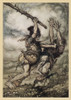 Fafner Kills Fasolt Poster Print By Mary Evans Picture Library/Arthur Rackham - Item # VARMEL10102792