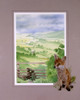 View Down An English Valley With A Young Fox Poster Print By Malcolm Greensmith ® Adrian Bradbury/Mary Evans - Item # VARMEL10271273