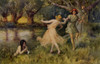 Nymphs & Satyr Poster Print By Mary Evans Picture Library/Peter & Dawn Cope Collection - Item # VARMEL11045447