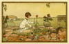 Girl In Garden With Toys Poster Print By Mary Evans / Peter & Dawn Cope Collection - Item # VARMEL10573198