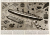 Detail Of Queen Mary Ocean Liner  By G. H. Davis Poster Print By ® Illustrated London News Ltd/Mary Evans - Item # VARMEL10824194