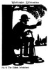 Silhouette Of An Elderly Man With A Glass Of Beer Poster Print By ®H L Oakley / Mary Evans - Item # VARMEL10504162