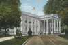 Washington Dc  Usa - White House - President'S Entrance Poster Print By Mary Evans / Grenville Collins Postcard Collection - Item # VARMEL10901987