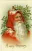 Santa Claus & Mistletoe Poster Print By Mary Evans Picture Library/Peter & Dawn Cope Collection - Item # VARMEL11066287