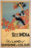 Poster Advertising India  The Land Of Sunshine And Colour Poster Print By Mary Evans Picture Library/Onslow Auctions Limited - Item # VARMEL11017822