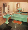 1950S Bathroom Poster Print By Mary Evans Picture Library/Peter & Dawn Cope Collection - Item # VARMEL10554406