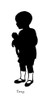 Silhouette Of Boy With Doll Poster Print By ®H L Oakley / Mary Evans - Item # VARMEL10645019