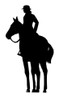 Silhouette Of Horse And Rider Poster Print By ®H L Oakley / Mary Evans - Item # VARMEL10504066