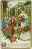 Greetings Card To Celebrate Memorial Day  Usa Poster Print By Mary Evans / Grenville Collins Postcard Collection - Item # VARMEL11096421