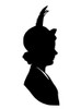 Silhouette Portrait Of A Woman In A Hat Poster Print By ®H L Oakley / Mary Evans - Item # VARMEL10645049
