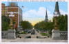 View From The Capitol Entrance - Madison  Wisconsin Poster Print By Mary Evans / Grenville Collins Postcard Collection - Item # VARMEL10698585