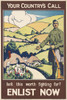 Your Country'S Call. Isn'T This Worth Fighting For' Enlist Poster Print By ®The National Army Museum / Mary Evans Picture Library - Item # VARMEL11089950