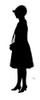 Silhouette Of Woman In Cloche Hat Poster Print By ®H L Oakley / Mary Evans - Item # VARMEL10645008