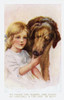 Young Girl With Airdale Dog Poster Print By Mary Evans Picture Library/Peter & Dawn Cope Collection - Item # VARMEL10981964