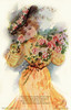 Edwardian Girl With Roses Poster Print By Mary Evans Picture Library/Peter & Dawn Cope Collection - Item # VARMEL11045345