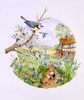 Circular Countryside Scene Poster Print By Malcolm Greensmith ® Adrian Bradbury/Mary Evans - Item # VARMEL10271263