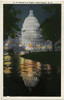 The Us Capitol Building At Night - Washington D. C.  Usa. Poster Print By Mary Evans / Grenville Collins Postcard Collection - Item # VARMEL11111598