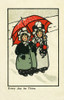 Children In The Snow Poster Print By Mary Evans Picture Library/Peter & Dawn Cope Collection - Item # VARMEL10697836