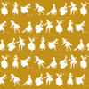 Repeating Pattern - Cinderella Story - Yellow Background Poster Print By ® Mary Evans Picture Library - Item # VARMEL11354783
