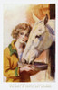 Young Girl Feeding Horse Poster Print By Mary Evans Picture Library/Peter & Dawn Cope Collection - Item # VARMEL10981965