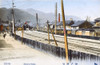 Railway Tracks - Winter - Kobe  Japan Poster Print By Mary Evans / Grenville Collins Postcard Collection - Item # VARMEL10994155