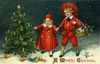 Children Round A Christmas Tree Poster Print By Mary Evans Picture Library/Peter & Dawn Cope Collection - Item # VARMEL10725329