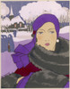 Elegant Lady Well Wrapped Up For Winter Poster Print By Mary Evans Picture Library - Item # VARMEL10194746