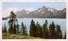 Yellowstone National Park  Wyoming  Usa - The Tetons Poster Print By Mary Evans / Grenville Collins Postcard Collection - Item # VARMEL10697677