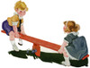 Two Children On A Seesaw Poster Print By Mary Evans Picture Library/Peter & Dawn Cope Collection - Item # VARMEL10508474