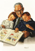 Grandfather Reads To Grandchildren Poster Print By Malcolm Greensmith ® Adrian Bradbury/Mary Evans - Item # VARMEL10435041