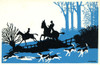 Silhouette Of Fox Hunting Scene Poster Print By ®H L Oakley / Mary Evans - Item # VARMEL10504028