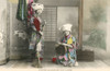 Two Japanese Women Cleaning A Geisha House Poster Print By Mary Evans / Grenville Collins Postcard Collection - Item # VARMEL10644830