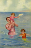 Seashore. The Morning Dip Poster Print By Mary Evans Picture Library/Peter & Dawn Cope Collection - Item # VARMEL11066140