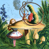 Alice In Wonderland  Alice And A Caterpillar Poster Print By Mary Evans Picture Library - Item # VARMEL10949858