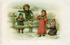 Children Snowballing Poster Print By Mary Evans Picture Library/Peter & Dawn Cope Collection - Item # VARMEL10725269