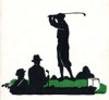 Silhouette Of A Golfing Scene Poster Print By ®H L Oakley / Mary Evans - Item # VARMEL10504034