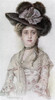 Girl In A Feathered Hat Poster Print By Mary Evans Picture Library/Peter & Dawn Cope Collection - Item # VARMEL11066335