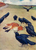Illustration  Crows Waiting For Fox To Die Poster Print By Mary Evans Picture Library - Item # VARMEL10956745