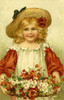 Pretty Girl With Flowers By Ellen Andrews Poster Print By Mary Evans/Peter & Dawn Cope Collection - Item # VARMEL10509512