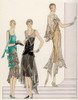 Three Evening Dresses Trimmed With Racine Lace Poster Print By Mary Evans Picture Library - Item # VARMEL10183912