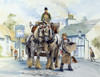 Shire Horse Drawn Dray Poster Print By Malcolm Greensmith ® Adrian Bradbury/Mary Evans - Item # VARMEL10271145