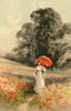 Woman In A Poppy Field Poster Print By Mary Evans Picture Library/Peter & Dawn Cope Collection - Item # VARMEL11066290