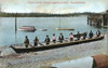 Puget Sound Indian Racing Canoe - Washington Poster Print By Mary Evans / Grenville Collins Postcard Collection - Item # VARMEL10548003