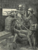 World War 1 Battle Of Verdun. A U.S. Machine Gun Emplacement In The Verdun Trenches. 1927 Lithograph By Lucian Jonas. History - Item # VAREVCHISL043EC905