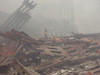 Rescue Workers Walk Over 'The Pile' Of The Ruins Of The World Trade Center. Sept. 20 2001. Photo Everett Collection History - Item # VAREVCHISL029EC206